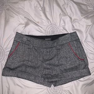 Bebe twill shorts with red